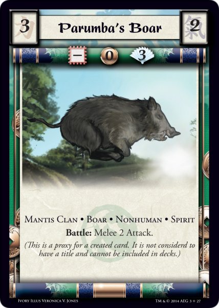 Parumbas Boar - Token